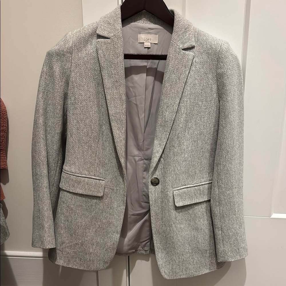 Loft women Gray Blazer